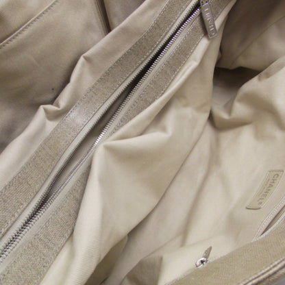 Chanel Coated Canvas Large CC Yacht Tote Beige White 8 of 12