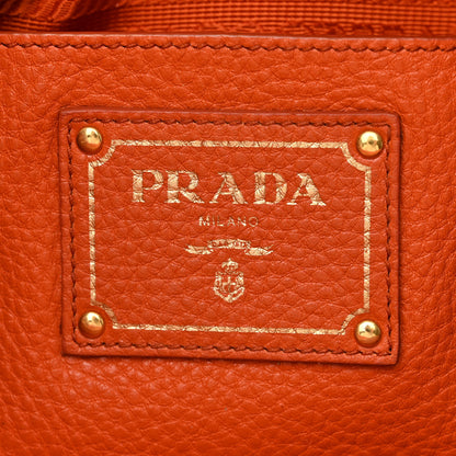 Prada Vitello Daino Shopping Tote Papaya 6 of 13