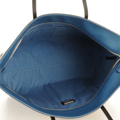 Fendi Vitello Elite Cuoio Monster Buggies Medium Roll Tote Black Multicolor Blue Cobalto 5 of 8