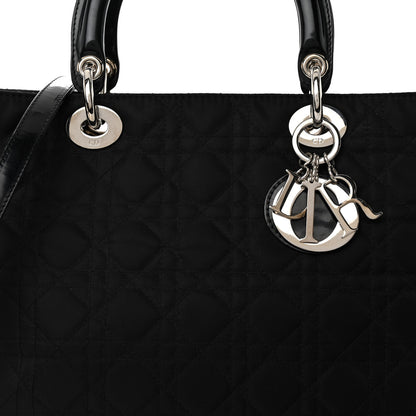 Christian Dior Nylon Cannage Medium Lady Dior Black 7 of 10