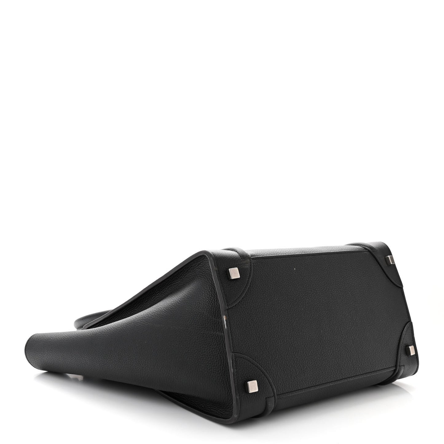 Drummed Calfskin Mini Luggage Black
