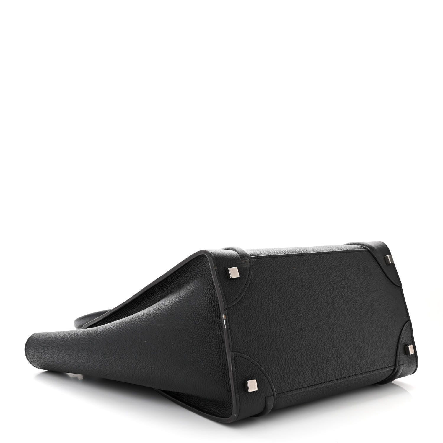 Celine Drummed Calfskin Mini Luggage Black 4 of 14