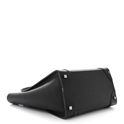 Celine Drummed Calfskin Mini Luggage Black 4 of 14