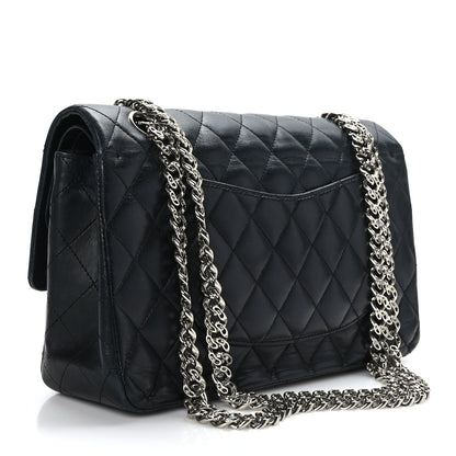 Chanel Lambskin Quilted Medium Double Flap Bijoux Chain Black 3 of 9
