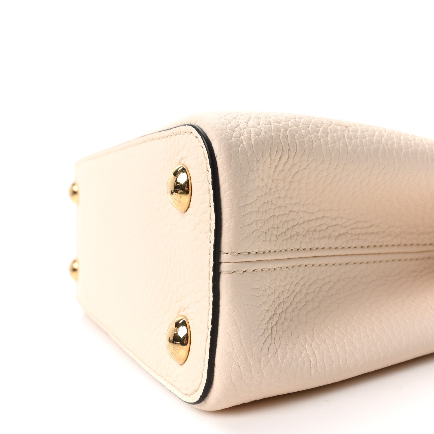 Louis Vuitton Taurillon Capucines BB Vanilla Light Beige Sienna Brown Tonic Orange 9 of 9