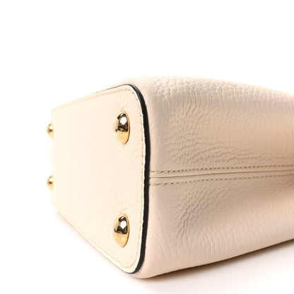 Louis Vuitton Taurillon Capucines BB Vanilla Light Beige Sienna Brown Tonic Orange 9 of 9