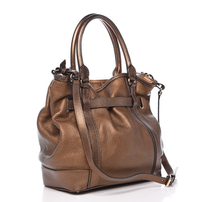 Burberry Grainy Calfskin Medium Golderton Tote Antique Gold 3 of 12