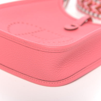 Hermes Taurillon Clemence Allegro Evelyne TPM Rose Azalee Rose Confetti 9 of 10