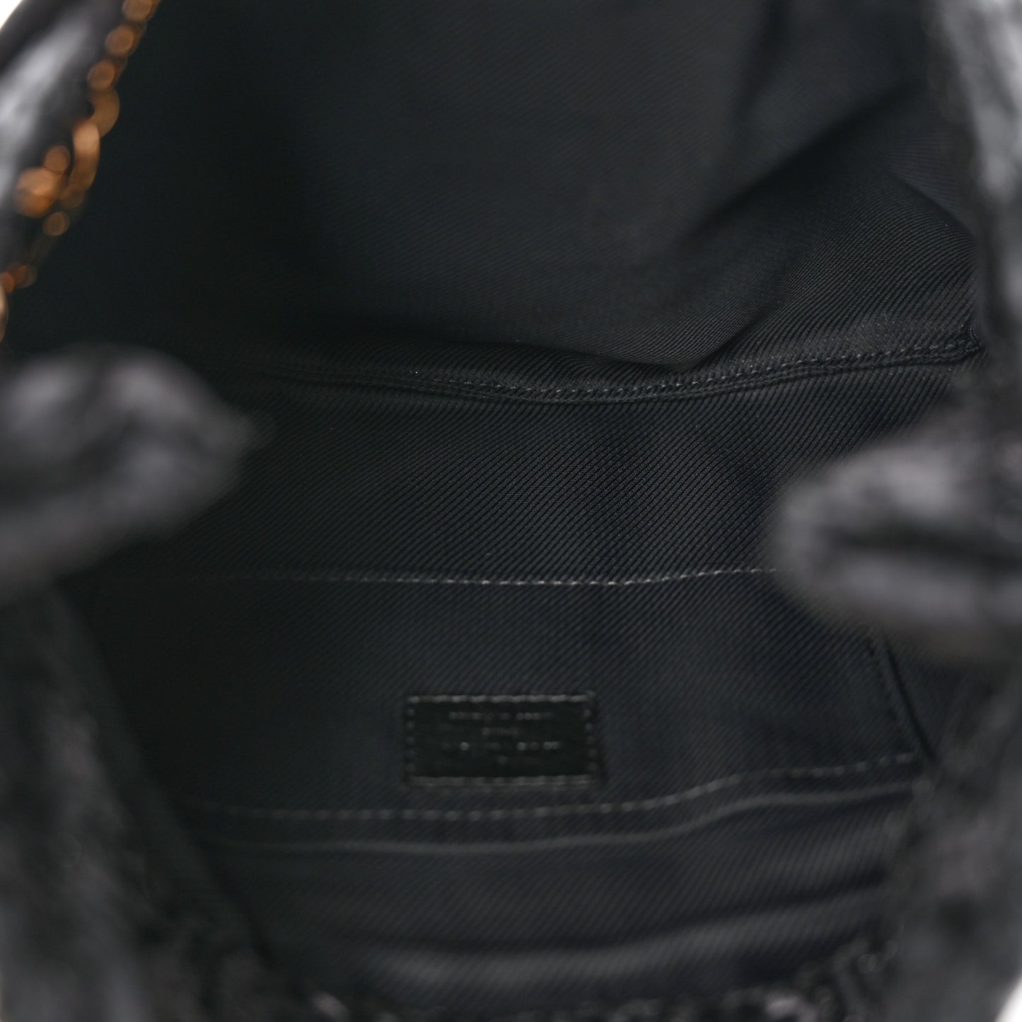 Lurex Quilted Monogram Altair Clutch Black