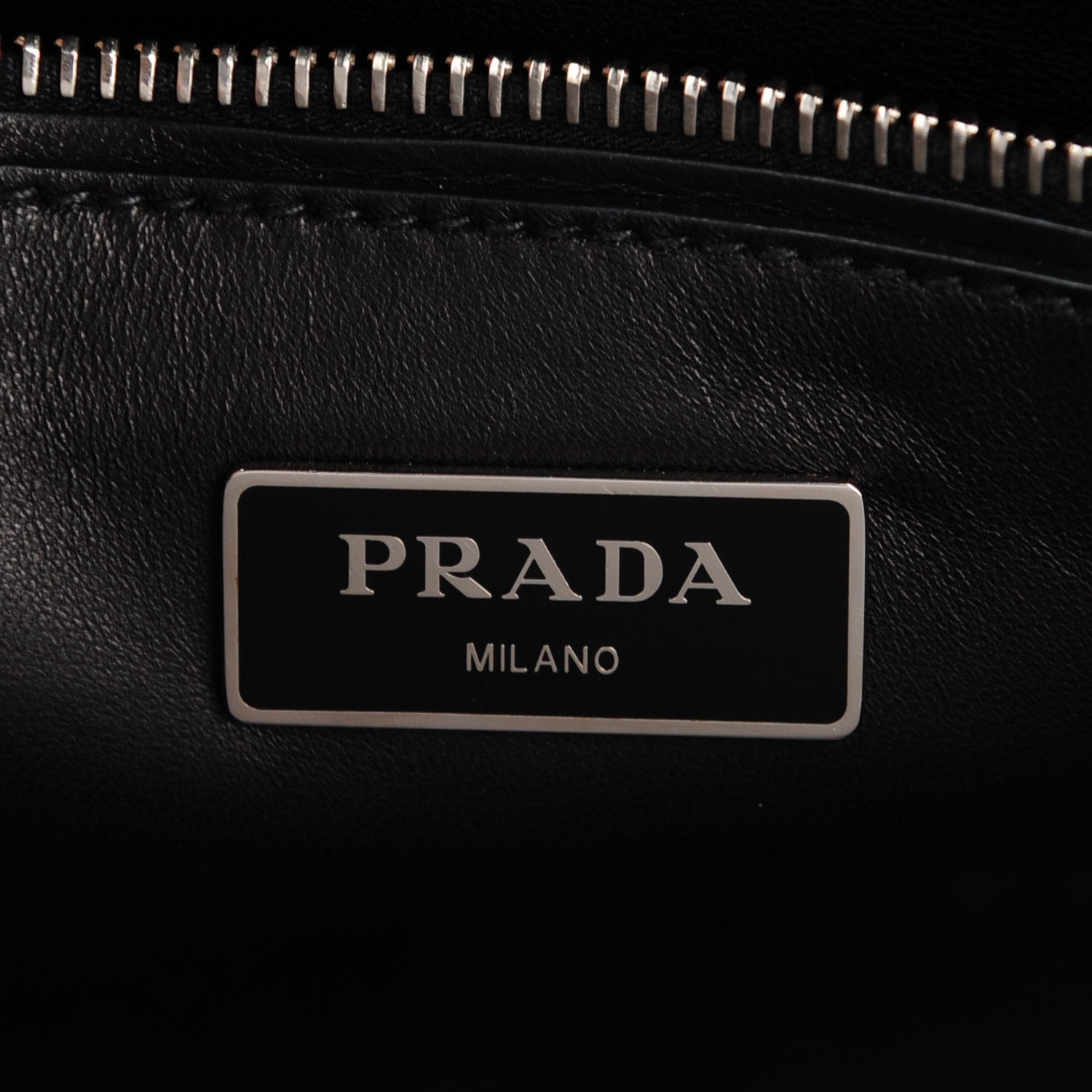 Prada Glace Calf Twin Pocket Tote Nero Black 6 of 9