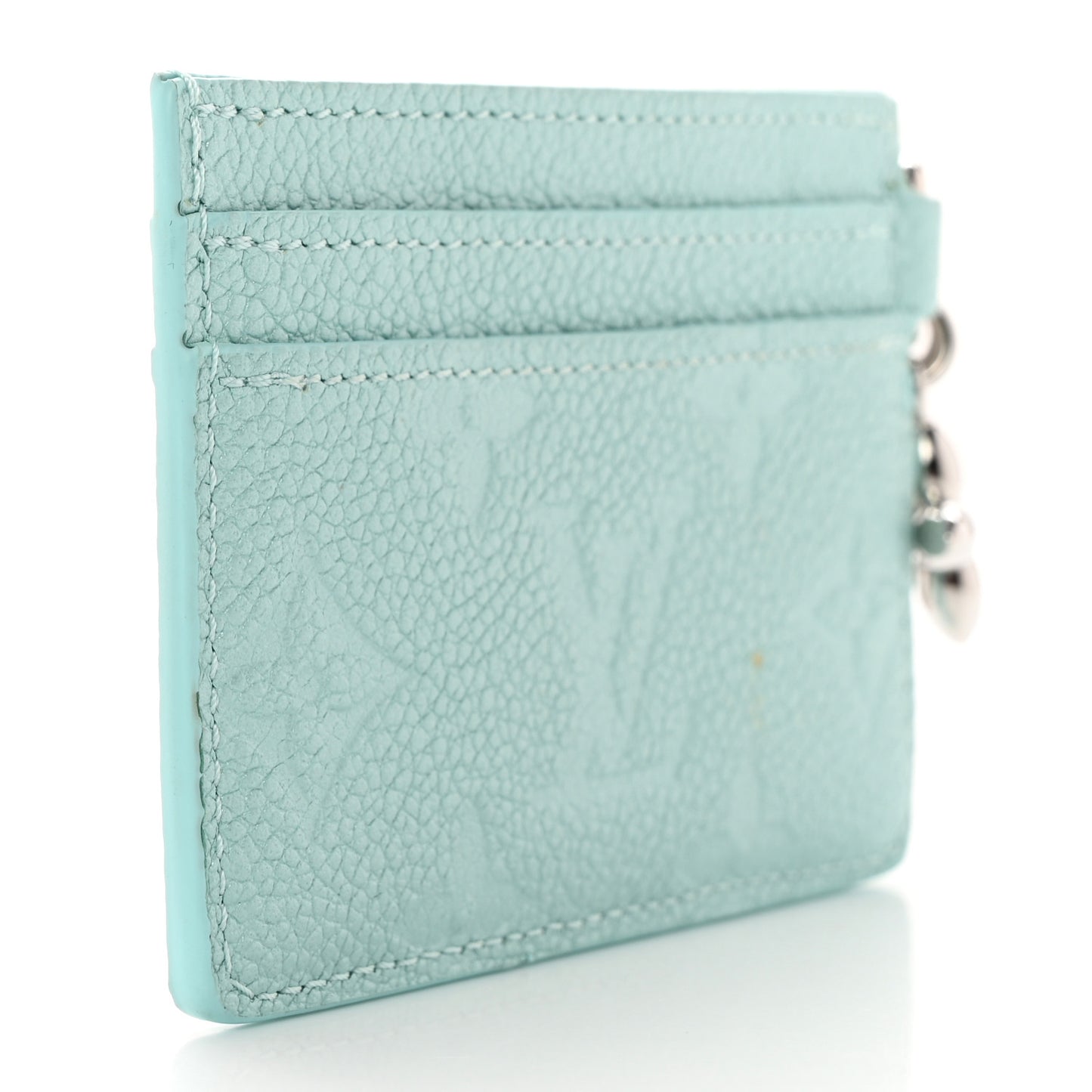 Empreinte Monogram LV Charms Card Holder Pearly Lagoon Turquoise