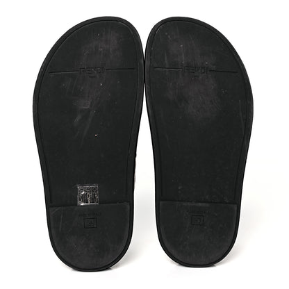 Fendi Calfskin FF Embossed Slide Sandals 36 Camelia Moresco 5 of 8