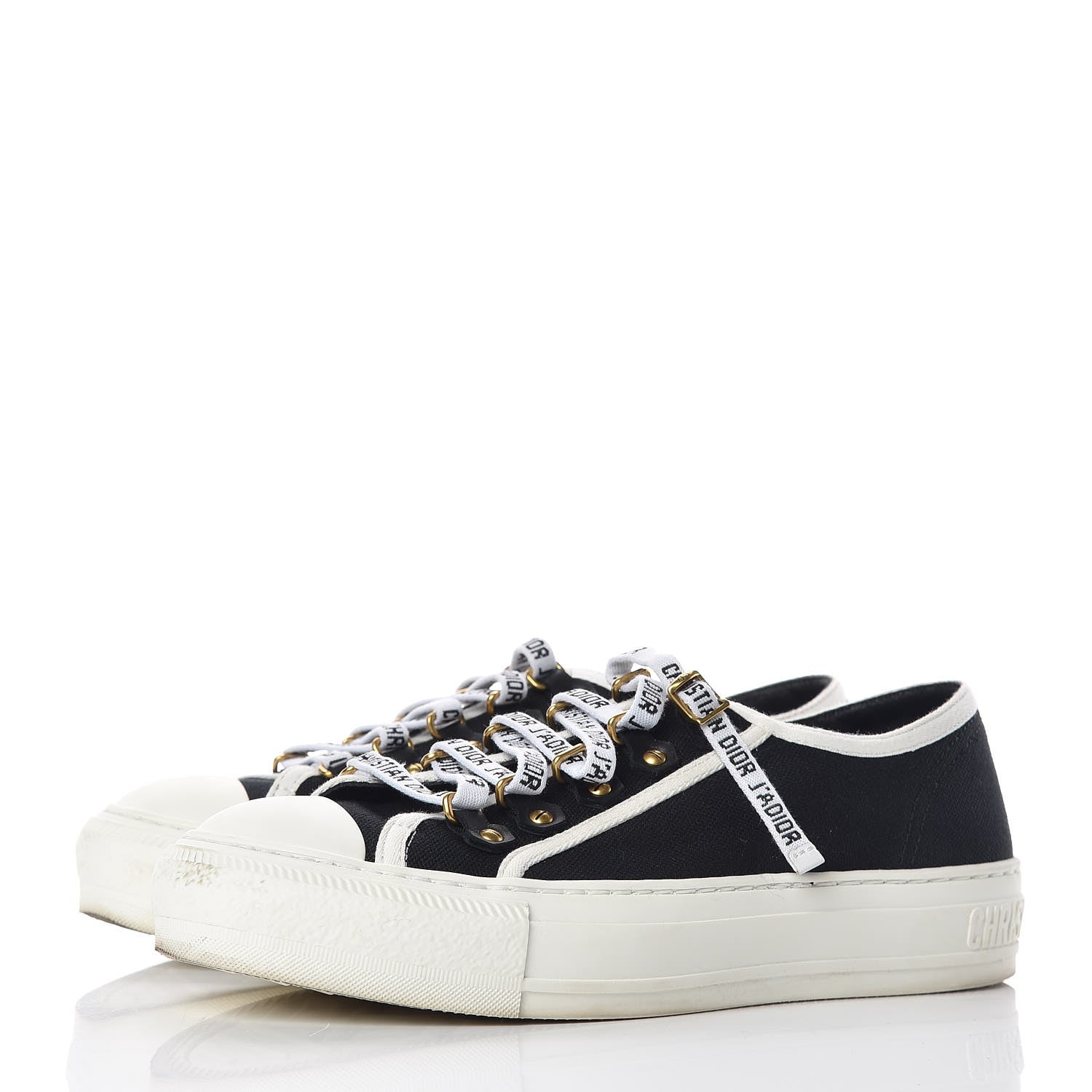 Christian Dior Canvas Walk'N'Dior Low Top Sneakers 36.5 Deep Amaranth 3 of 13
