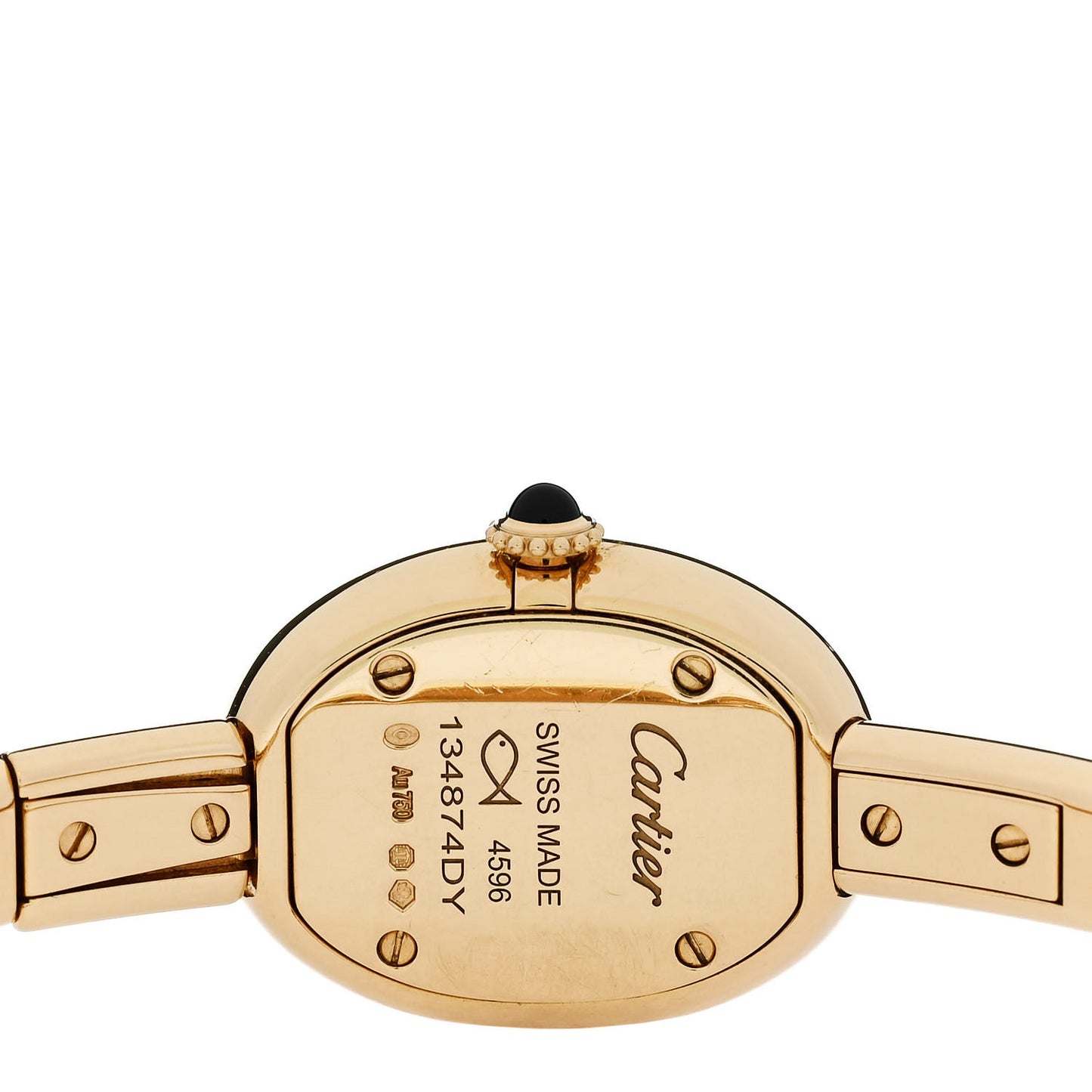 18K Yellow Gold 19mm Baignoire Quartz Watch