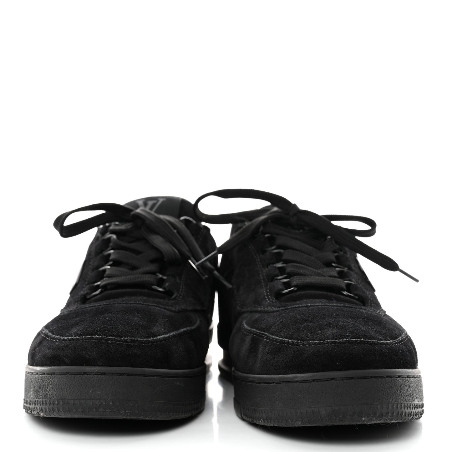 Suede Mens LV Trainer Sneakers 7.5 Black
