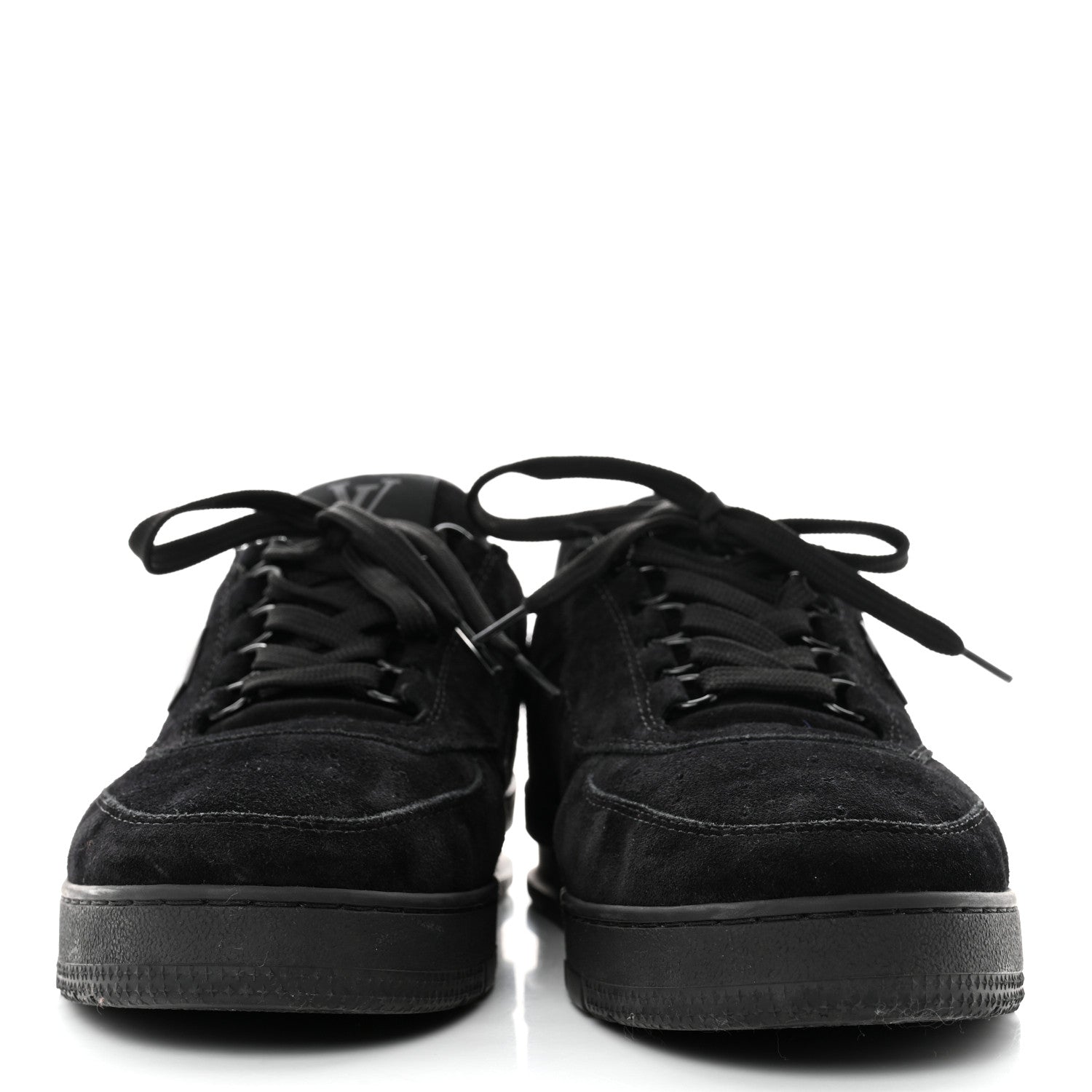 Louis Vuitton Suede Mens LV Trainer Sneakers 7.5 Black 2 of 8