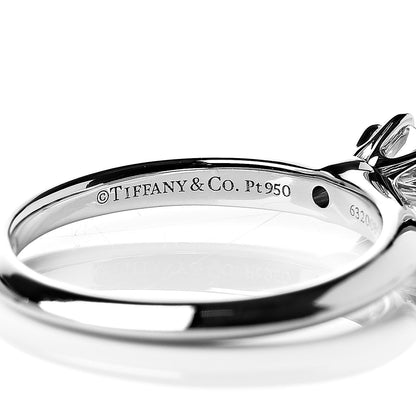 Tiffany Platinum Diamond .21ct Solitaire Engagement Ring 49 4.75 5 of 6