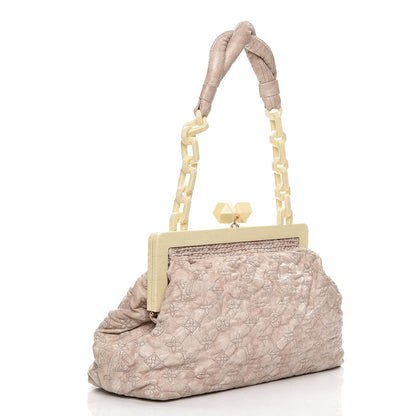 Louis Vuitton Lambskin Olympe Nimbus Cirrus Ecru 3 of 10