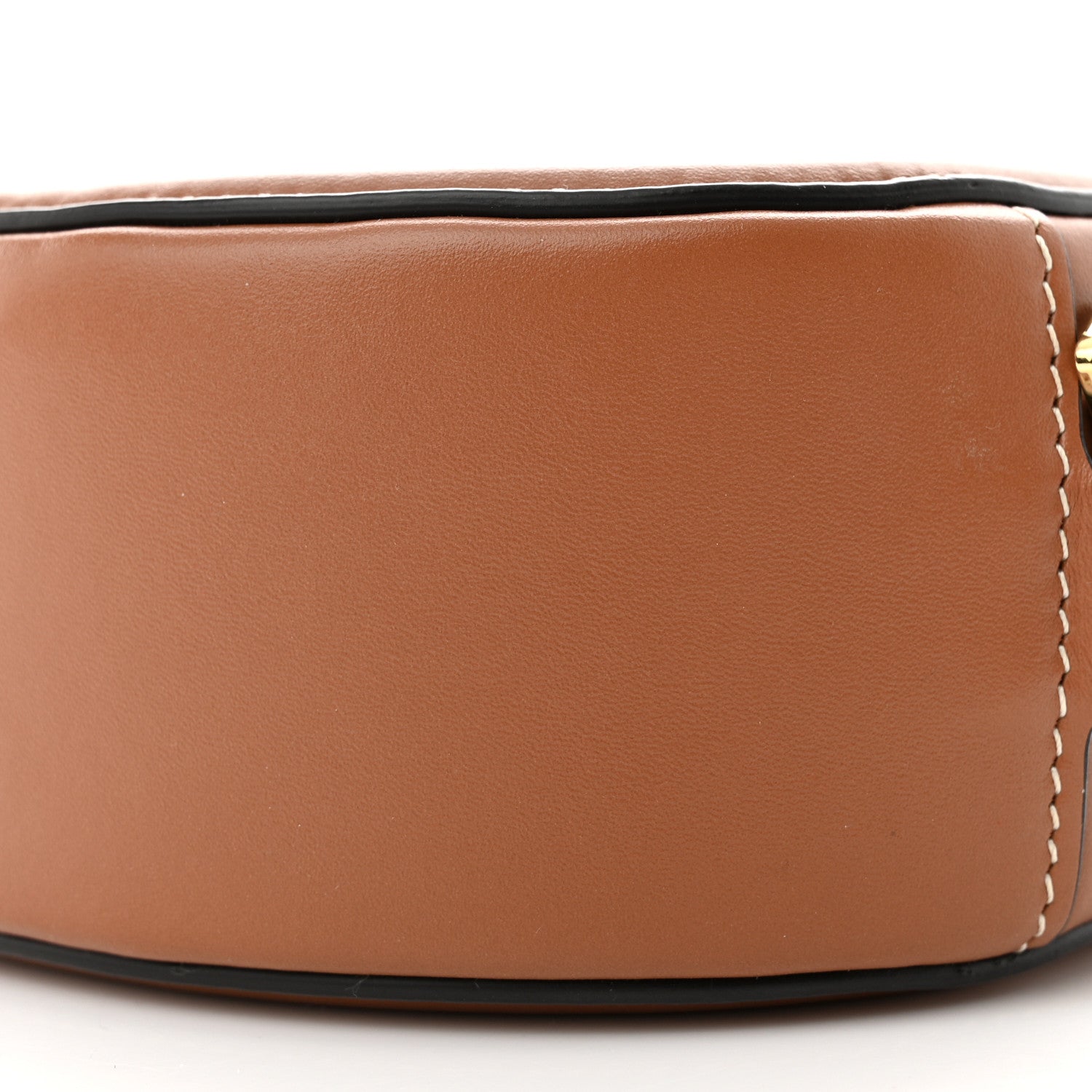 Celine Smooth Calfskin Cuir Triomphe Oval Bag Tan 10 of 10