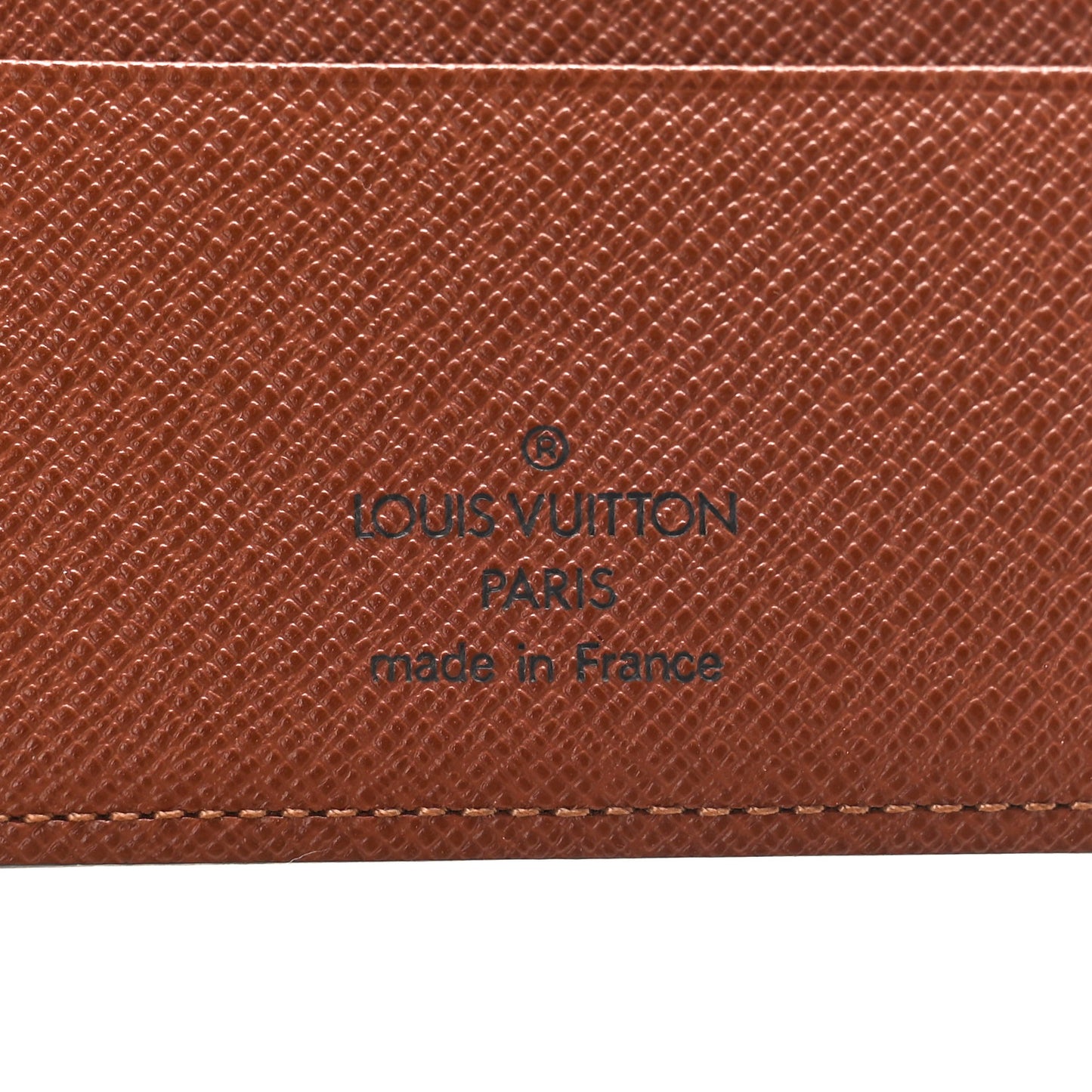 Monogram Checkbook Cover Wallet