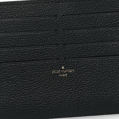 Louis Vuitton Calfskin Felicie Chain Wallet Card Holder Insert Black 6 of 7
