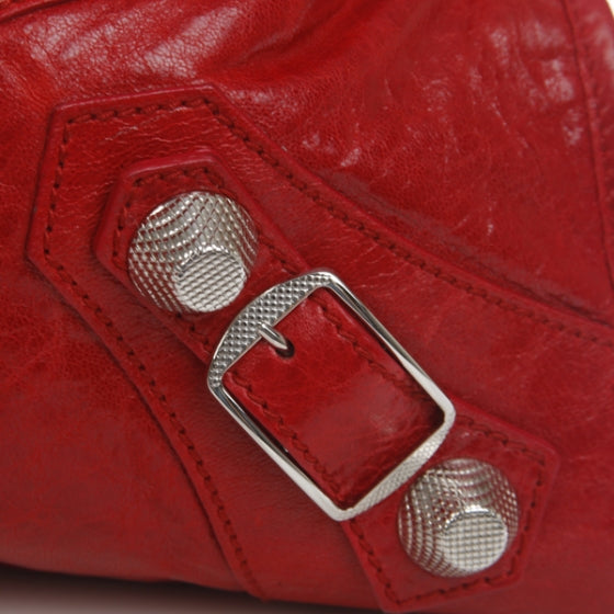 Balenciaga Chevre Giant City True Red 8 of 13