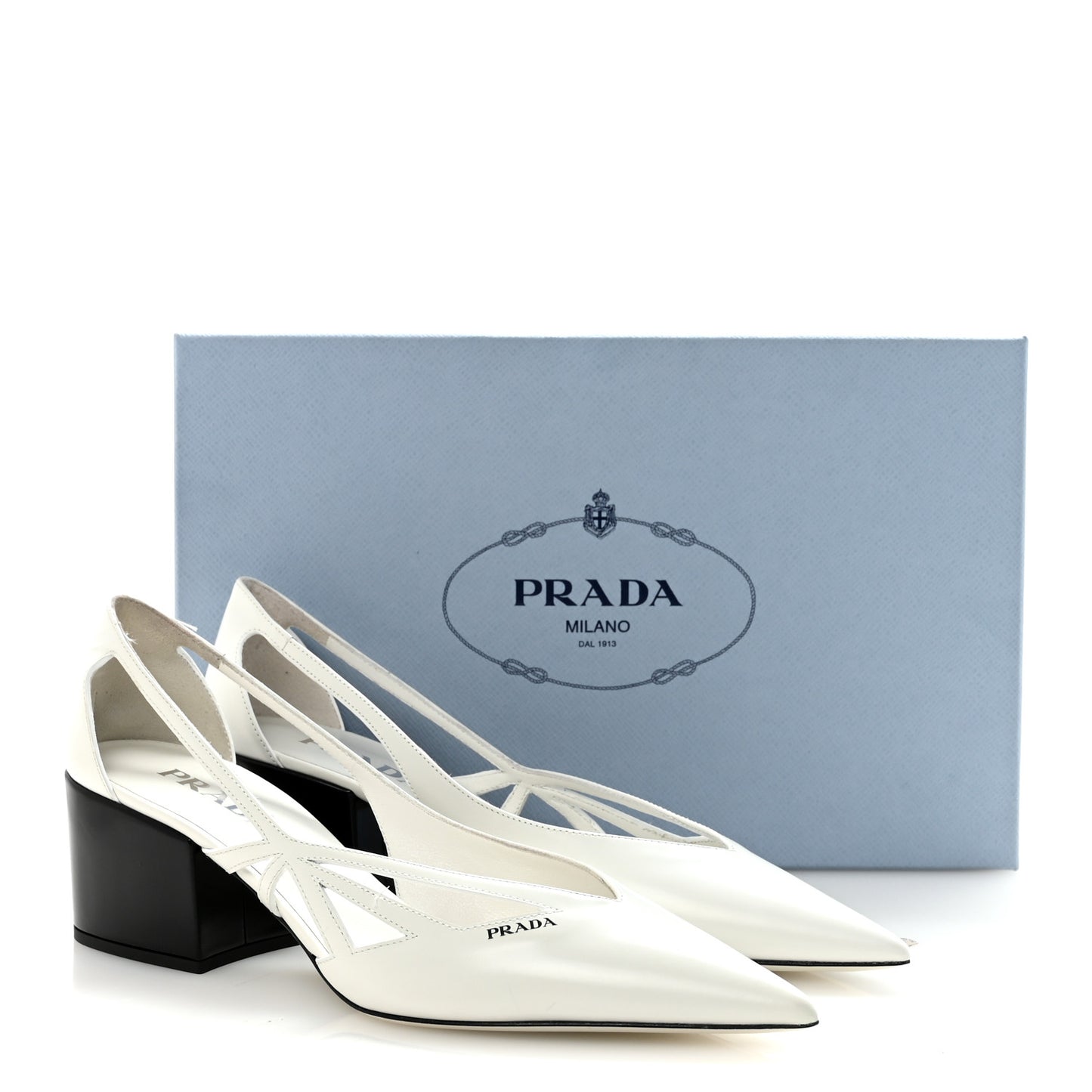 Spazzolato Cutout 55mm Pumps 39 White