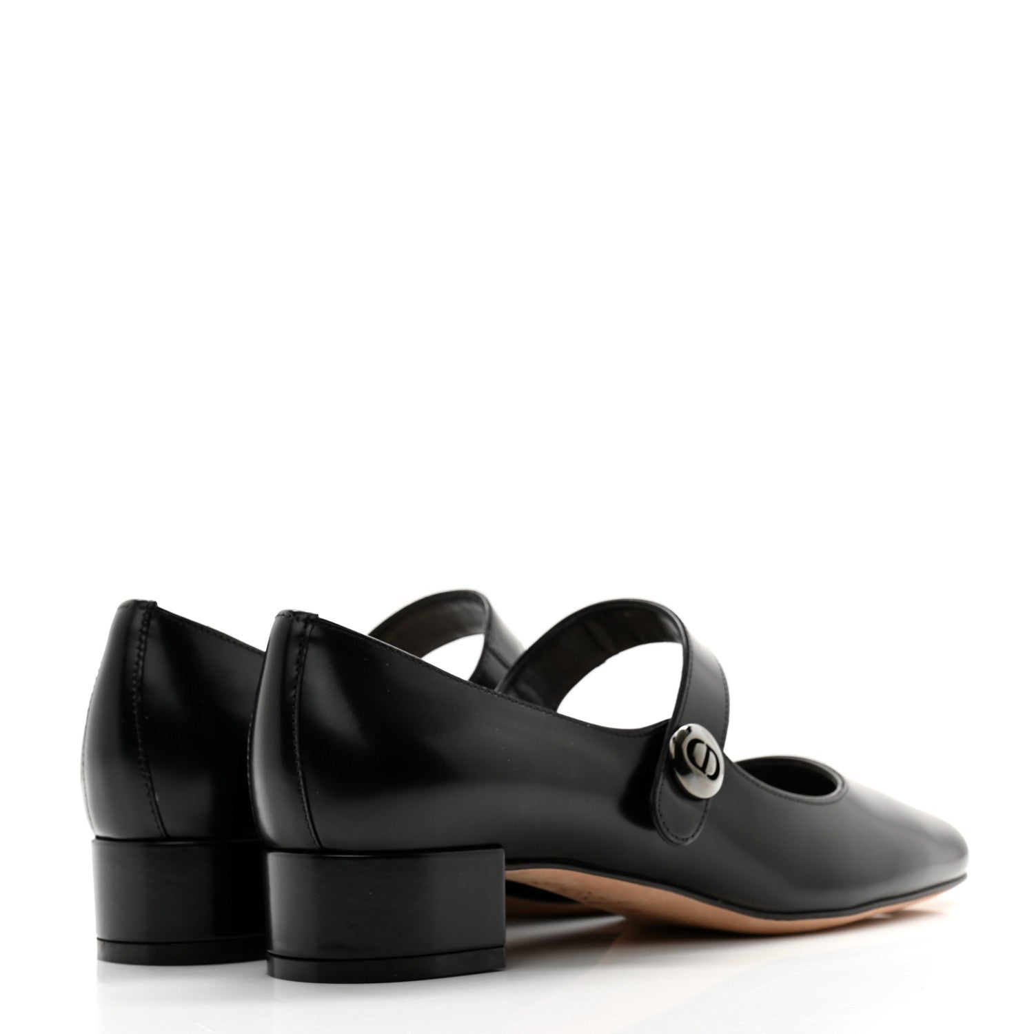 Christian Dior Brushed Calfskin Uniform 30mm Pumps 36 Black 4 of 10