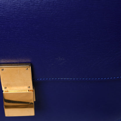 Celine Liege Calfskin Medium Classic Box Flap Bag Indigo 12 of 14