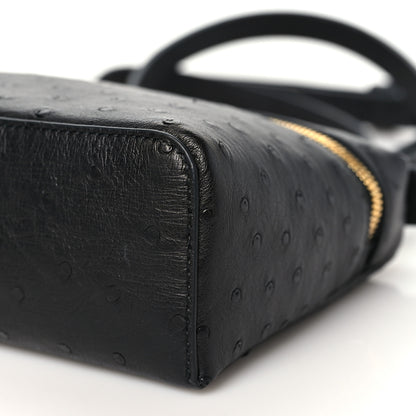 Loro Piana Ostrich L19 Extra Pocket Pouch Black 9 of 9