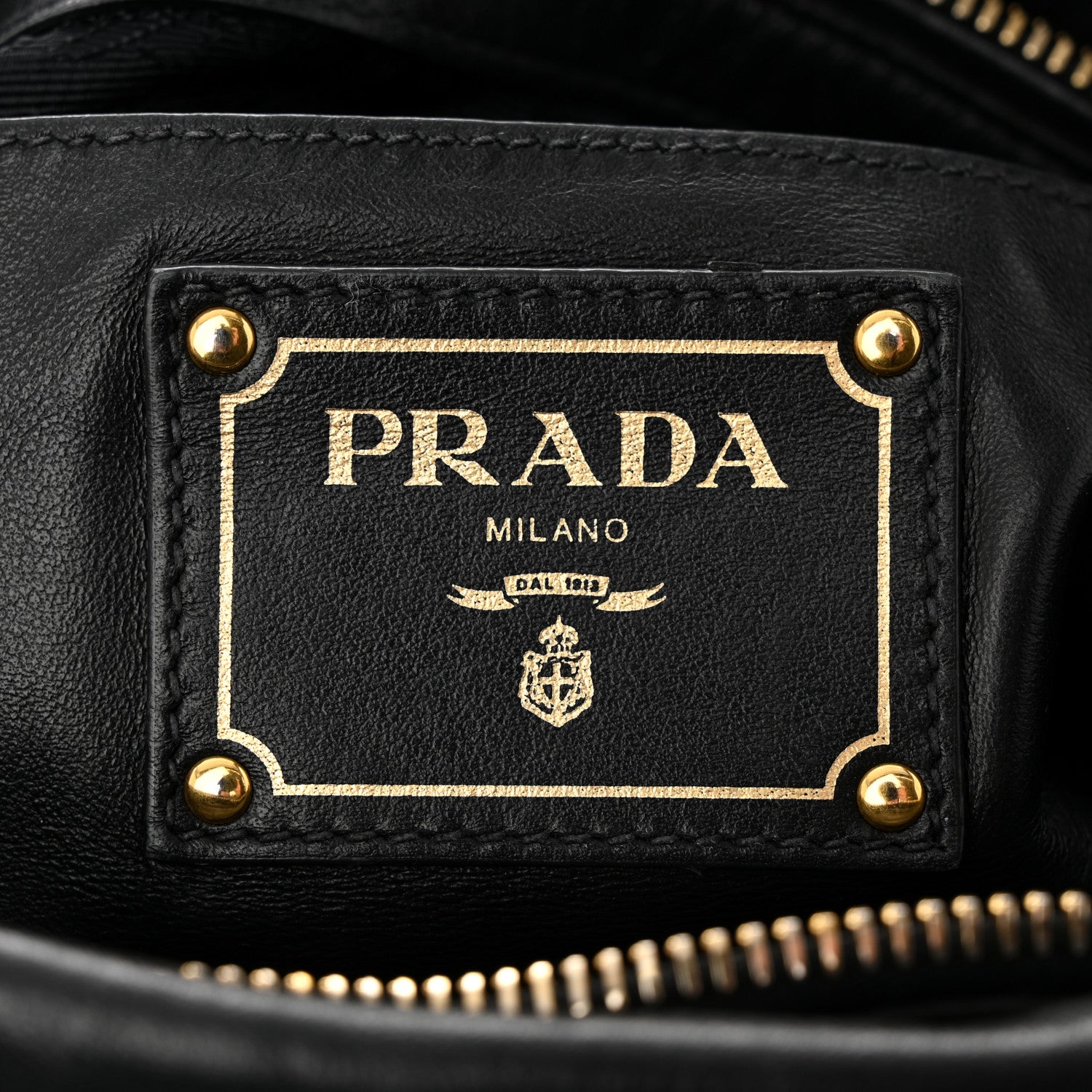 Prada Soft Calf Shopping Satchel Black 6 of 11
