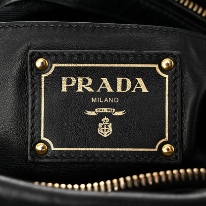 Prada Soft Calf Shopping Satchel Black 6 of 11