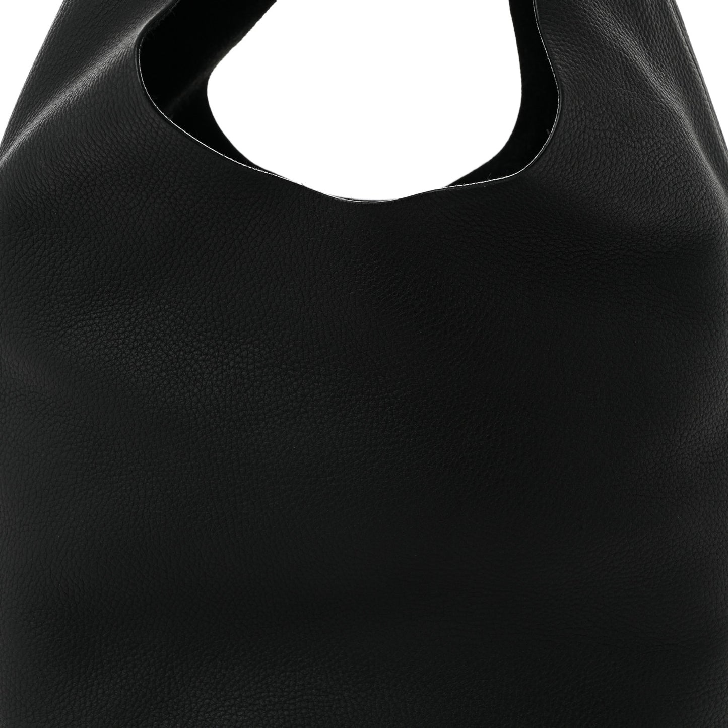 Grained Calfskin Bindle Three Bag Black