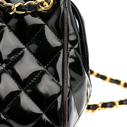 Chanel Patent Quilted Mini Shoulder Bag Black 11 of 15