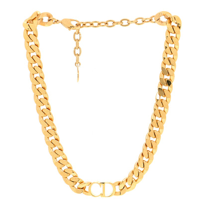 Christian Dior Metal Danseuse Etoile Chain Choker Necklace Gold 3 of 5