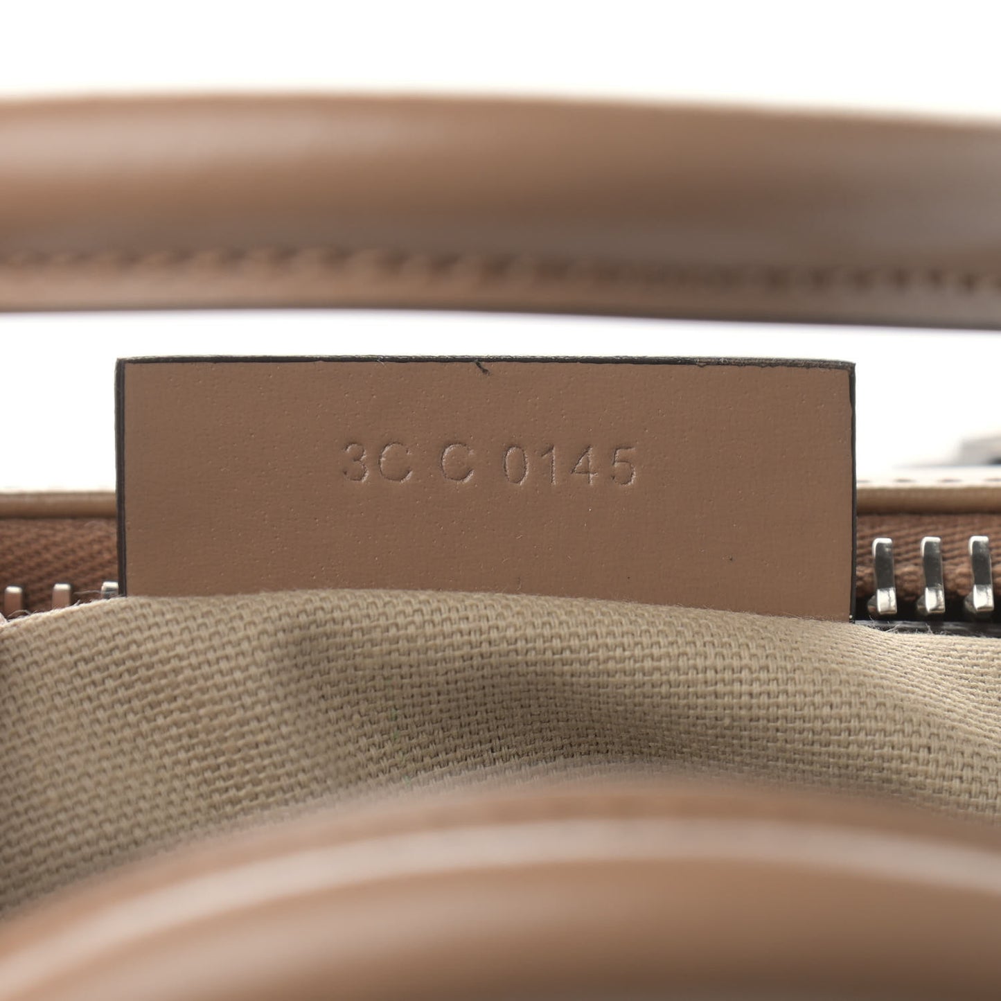 Shiny Lord Calfskin Small Antigona Dark Beige