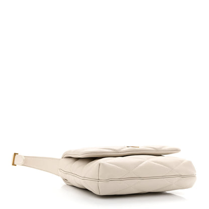 Saint Laurent Lambskin Quilted Le 57 Diamond Shoulder Bag Crema Soft 4 of 10