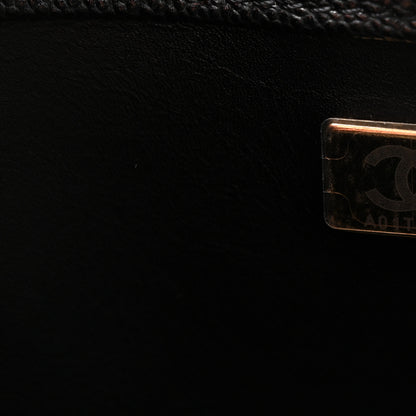 Chanel Caviar Quilted Small Shopping Tote Black 7 of 10
