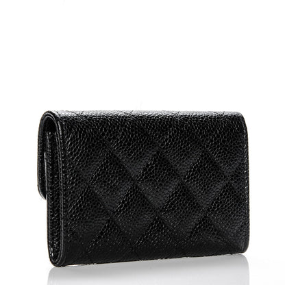 Chanel Caviar Quilted Flap Card Holder Black 3 of 8