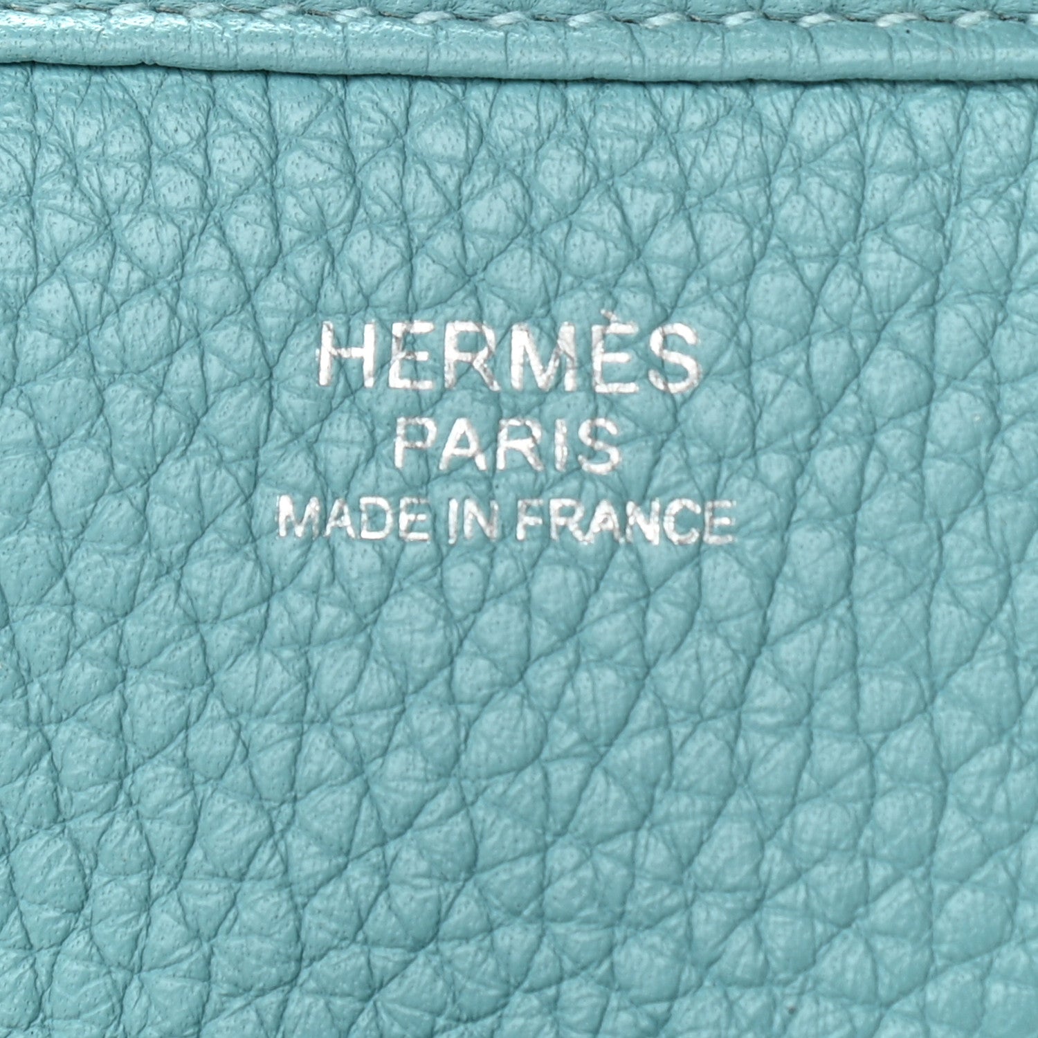 Hermes Taurillon Clemence Evelyne III PM Bleu Atoll 6 of 12
