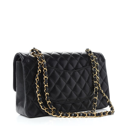 Chanel Caviar Quilted Medium Double Flap Black 4 of 12