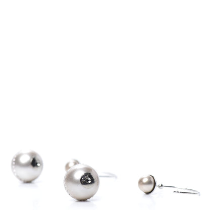 Christian Dior Crystal Mise En Dior Tribal Drop Earrings White 3 of 5