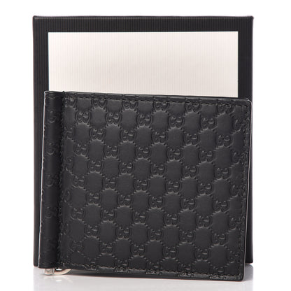 Gucci Microguccissima Bi-Fold Money Clip Wallet Black 7 of 7