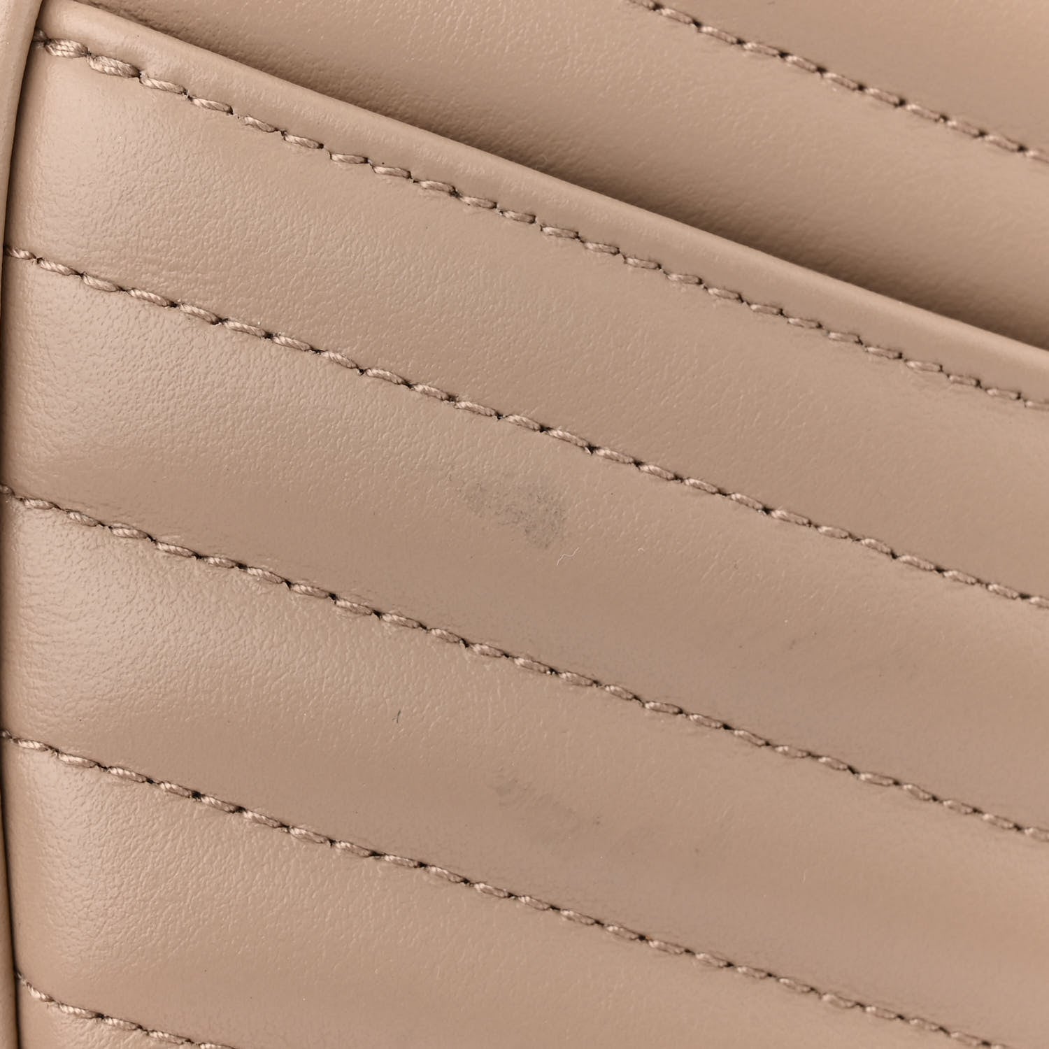 Saint Laurent Calfskin Matelasse Monogram Mini Lou Camera Bag Dark Beige 11 of 13