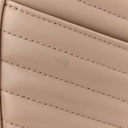 Saint Laurent Calfskin Matelasse Monogram Mini Lou Camera Bag Dark Beige 11 of 13