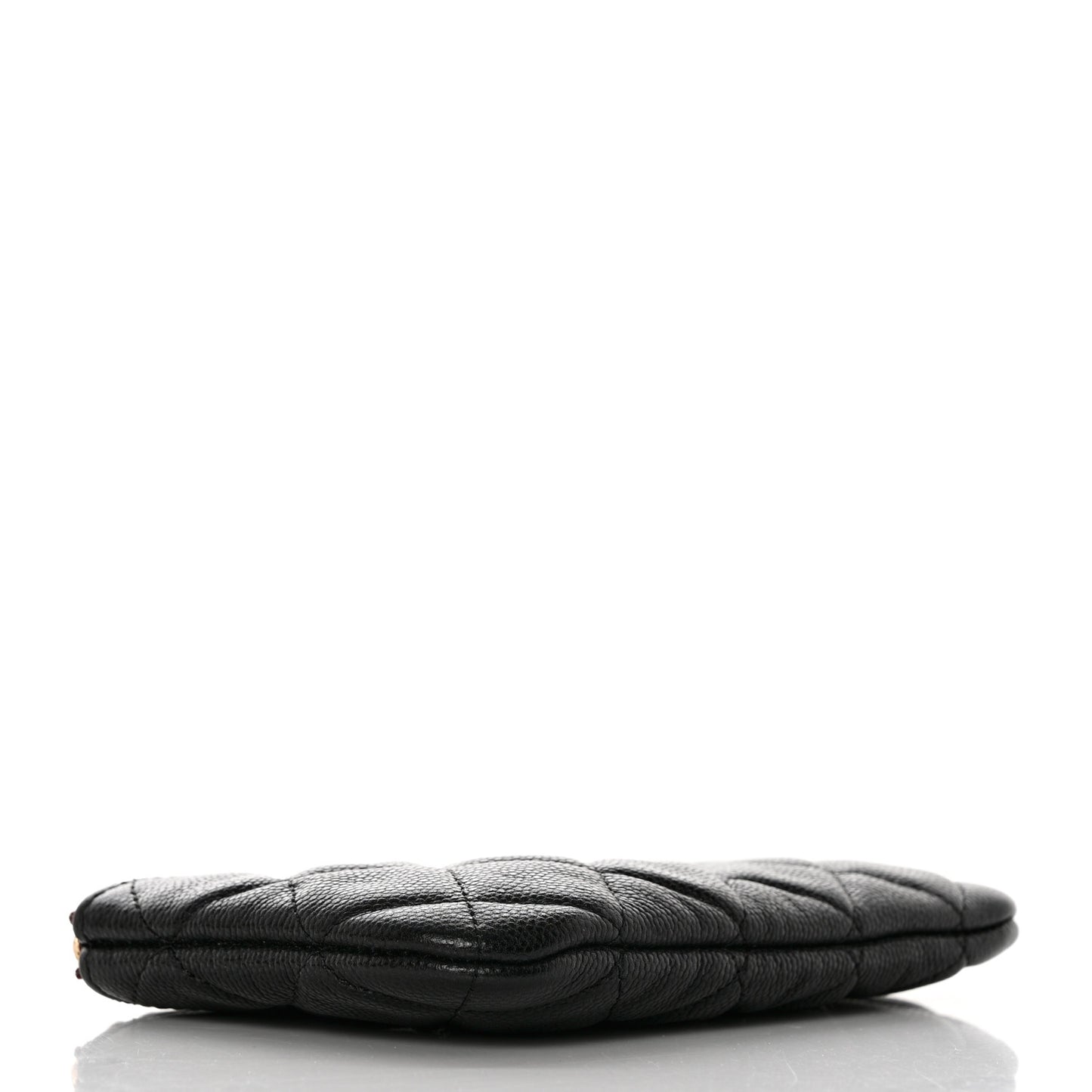 Caviar Quilted Small Cosmetic Case Black