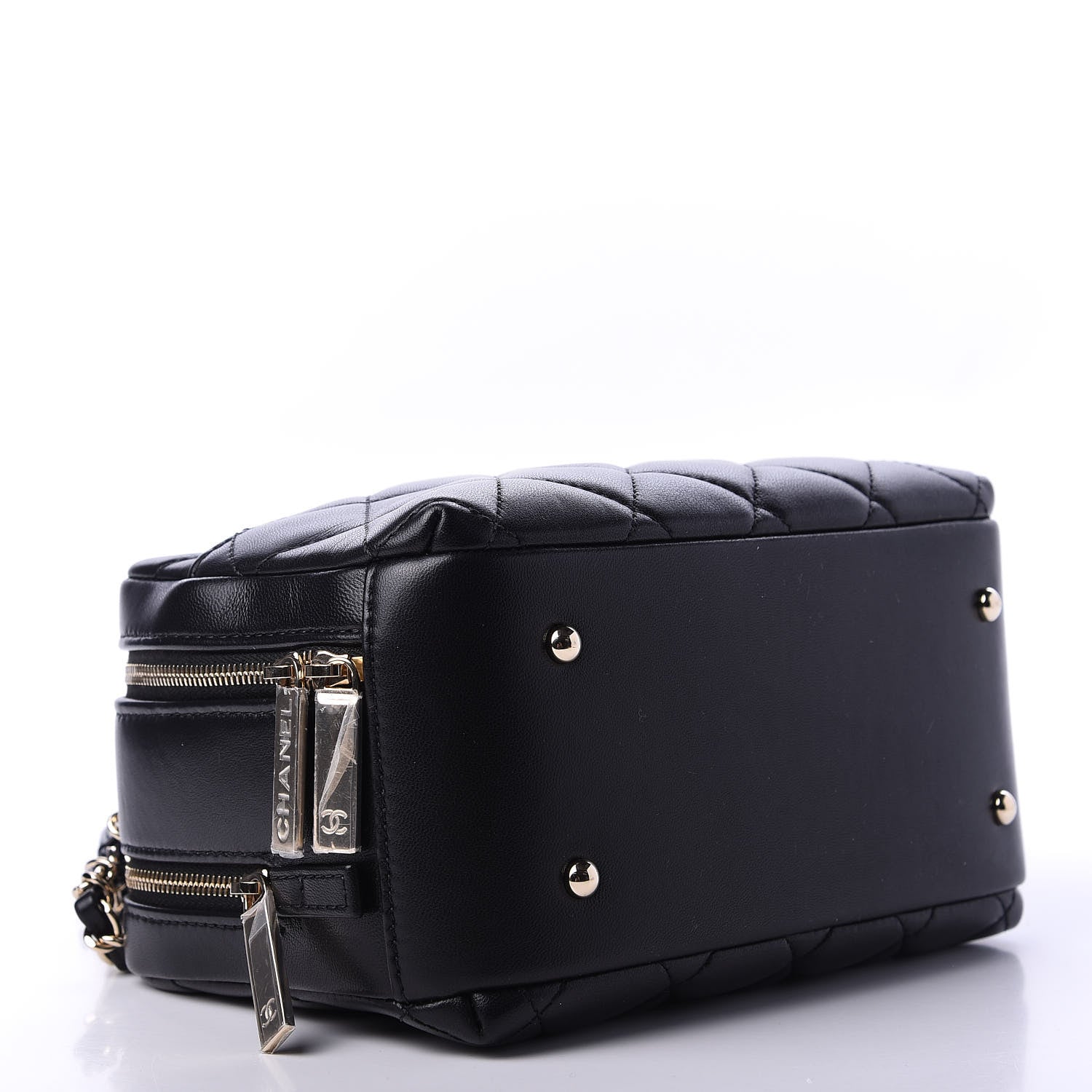 Chanel Lambskin Quilted Small Trendy CC Bowling Bag Black 4 of 12
