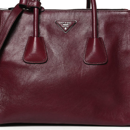 Prada Glace Calf Twin Pocket Tote Ametista 14 of 24