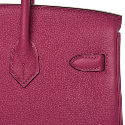 Hermes Togo Birkin 25 Rose Pourpre 34 of 36