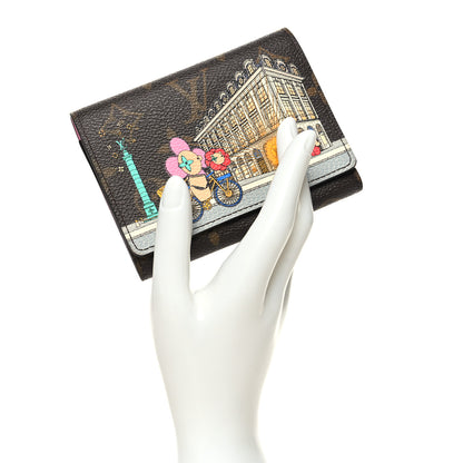 Louis Vuitton Monogram 2022 Christmas Animation Paris Victorine Wallet Pink 2 of 8